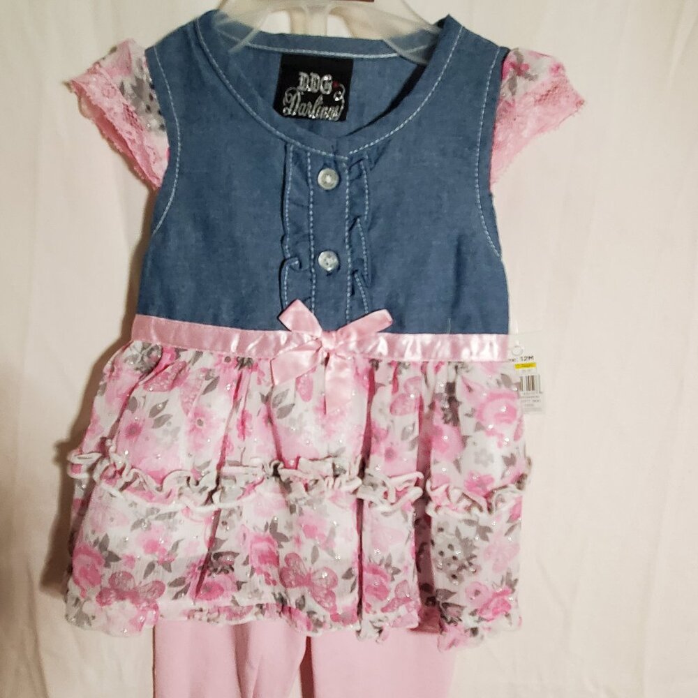 DDG Darlings 2-piece outfit for little girl (12 months)